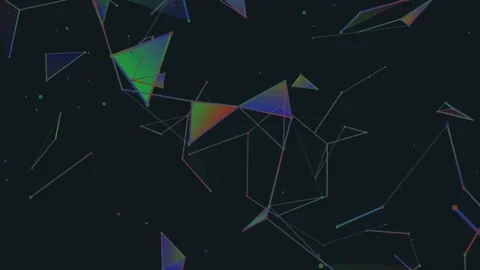 Laser geometrical thinking.Abstract plexus background for different events and 動画素材 79260740