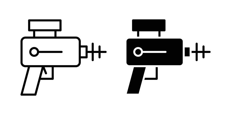 Laser gun icon vector design. EPS10 Stock Illustration