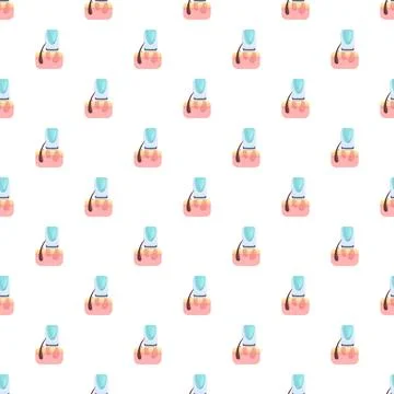 Laser hair removal process pattern illustration Stockillustratie