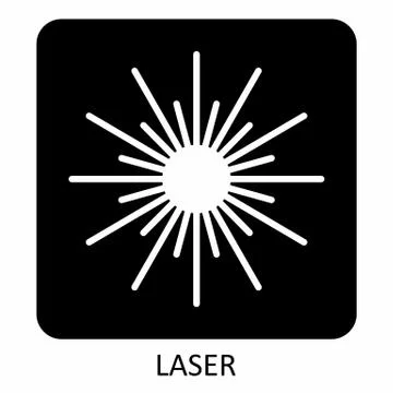Laser Hazard Sign Stock Illustration