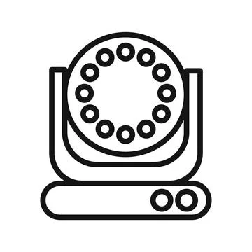 Laser lamp icon mark in filled style Stock Illustration