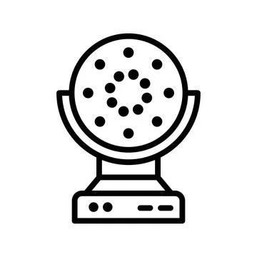 Laser Lamp Icon Set Light Technology Illustrations for Science and Industry Stock Illustration