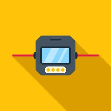 Laser level device performing measurement for construction work Stock Illustration