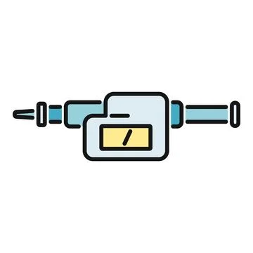 Laser level measuring device for construction work Stock Illustration
