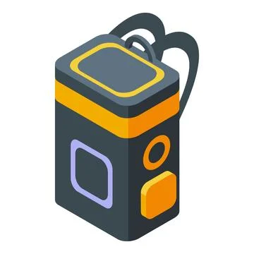 Laser level measuring tool with strap for construction works Stock Illustration