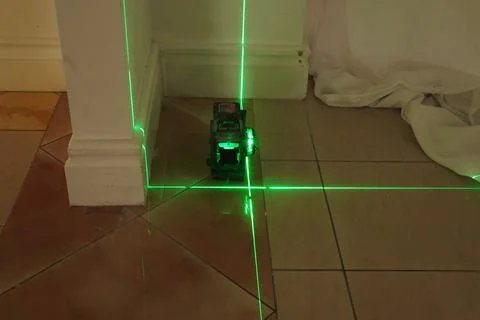 Laser level. 스톡 사진