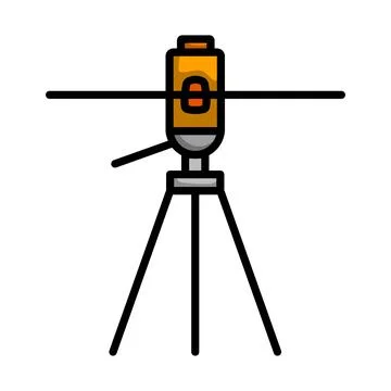 Laser Level Tool Icon Stock Illustration