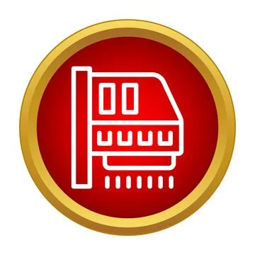 Laser level tool projecting line icon concept Ilustración de archivo