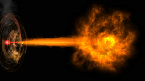 Laser. Light and process of optical amplification Stock Footage 134769787