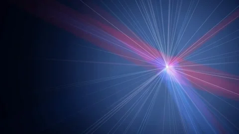 Laser light burst with rotating rays and sweeping colorful beams Stock Footage 340877329