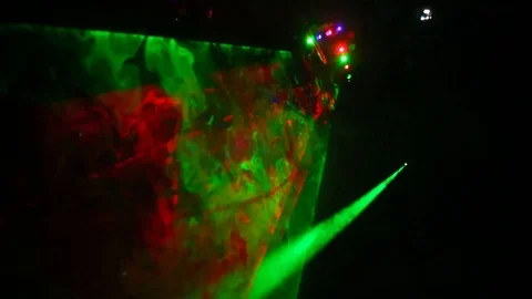 Laser light dance Stock Footage 123118639