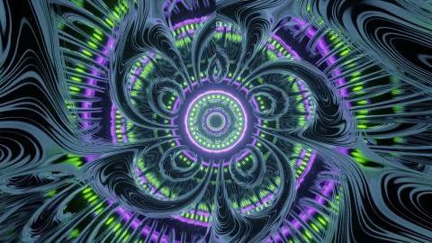 Laser Light Flowing Darkness 4k uhd 3d illustration background Stock Illustration
