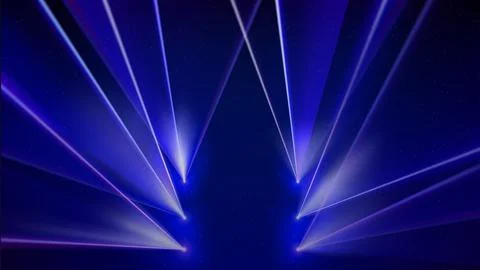 Laser light show. Bright led laser beams, dj light party. Background, backdrop Stock Illustration