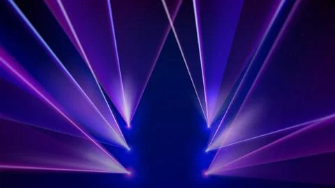 Laser light show. Bright led laser beams, dj light party, led strobe lights Stock Illustration
