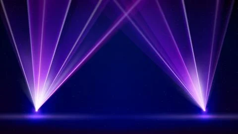 Laser light show. Bright led laser beams, dj light party. Template. Backdrop Stock Illustration