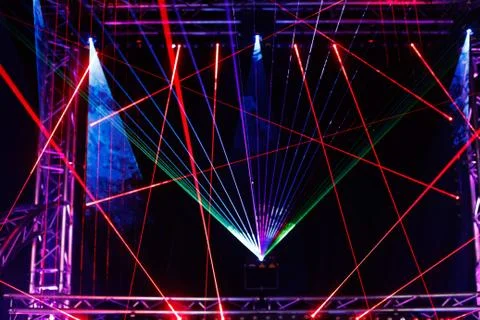 Laser light show Stock Photos