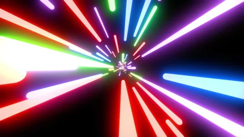 Laser Light Tunnel Background 스톡 동영상 288078568