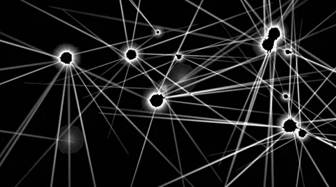 Laser Light White Black Matter Stock Footage 42974105