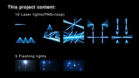 Laser lighting show Стоковые After Effects