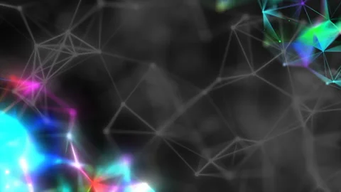 Laser lights in the corners of the screen on a black background.Abstract Stock Footage 103120824
