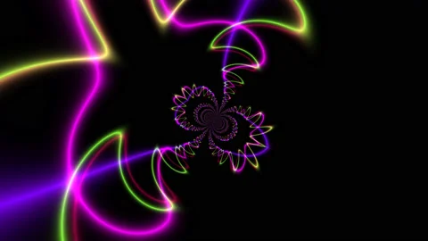 Laser Lights Twister Light Threads Folding Over Viewer Stock Footage 139713577