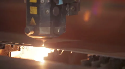 Laser Machine closeup Stock Footage 46168212