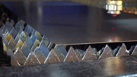 Laser machine for cutting metal. Stock Footage 166288892
