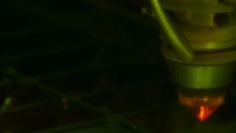 Laser Machine in Heavy Industry Stock Footage 70379897