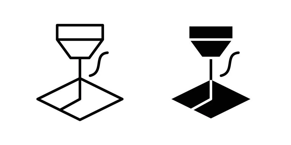 Laser machine icon graphic design. web icons vectors Stock Illustration