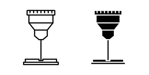 Laser machine icon vector art Illustrations Stock Illustration