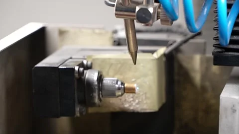 Laser machine for sawing and shaped cutting of diamonds. Stock Footage 306399363