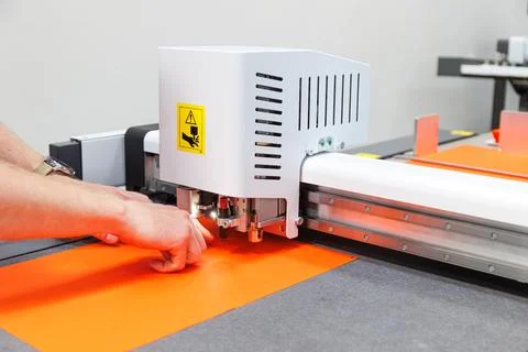 Laser Material cutting machine Stock Photos