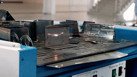  laser metal cleaning, removing of rust Video stock 192291702