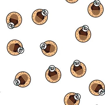 Laser mole removal vector seamless pattern Illustrazione stock