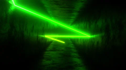 A laser moving in a rectangular tunnel. Infinitely looped animation Video stock 220070950