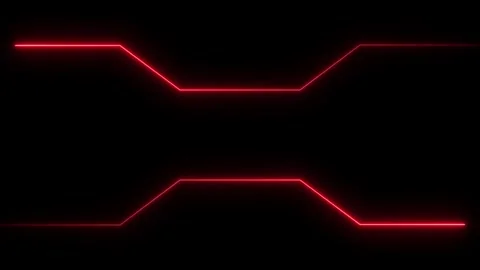 Laser neon border animation on black background. Stock Footage 301700822