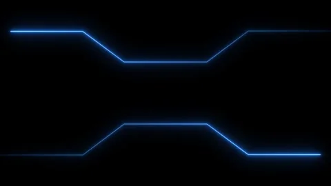 Laser neon border animation on black background. Stock Footage 301700823