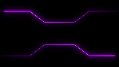 Laser neon border animation on black background. Stock Footage 301700833
