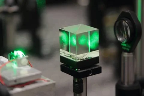 Laser optycal system Stock Photos