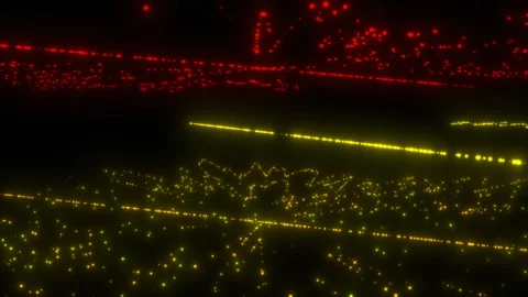 Laser particles. Space disk. Particles of light tending to light. Seamless loop. Stock Footage 101384528