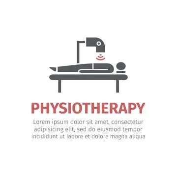 Laser physiotherapy flat icon. vector illustration イラスト素材