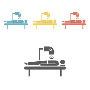 Laser physiotherapy flat icon. vector illustration Illustrazione stock