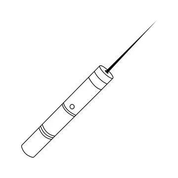 Laser pointer icon Illustrazione stock