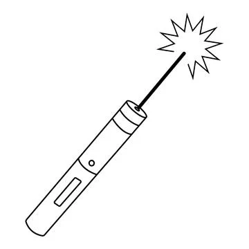 Laser pointer icon Illustrazione stock