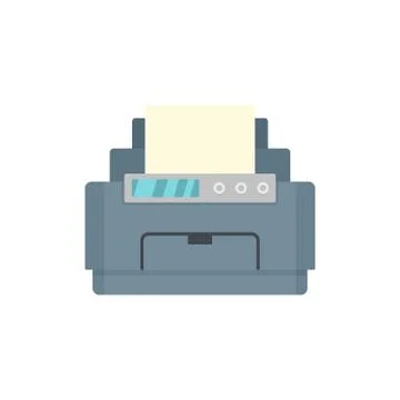 Laser printer icon, flat style Stock Illustration