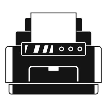 Laser printer icon, simple style Stock Illustration