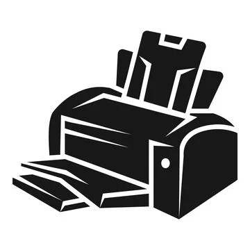Laser printer icon, simple style 스톡 일러스트