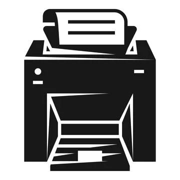 Laser printer icon, simple style Stock Illustration