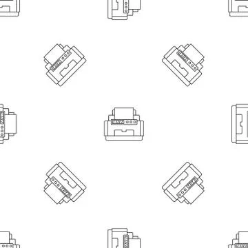 Laser printer pattern seamless Stock Illustration
