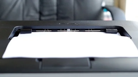 Laser Printer Printing A Page Stock Footage 104576824